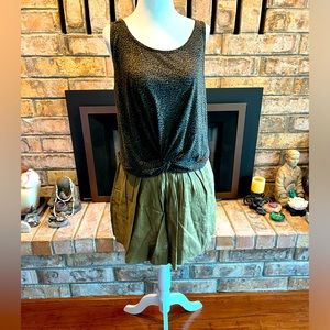 J Crew Khaki Linen Skirt